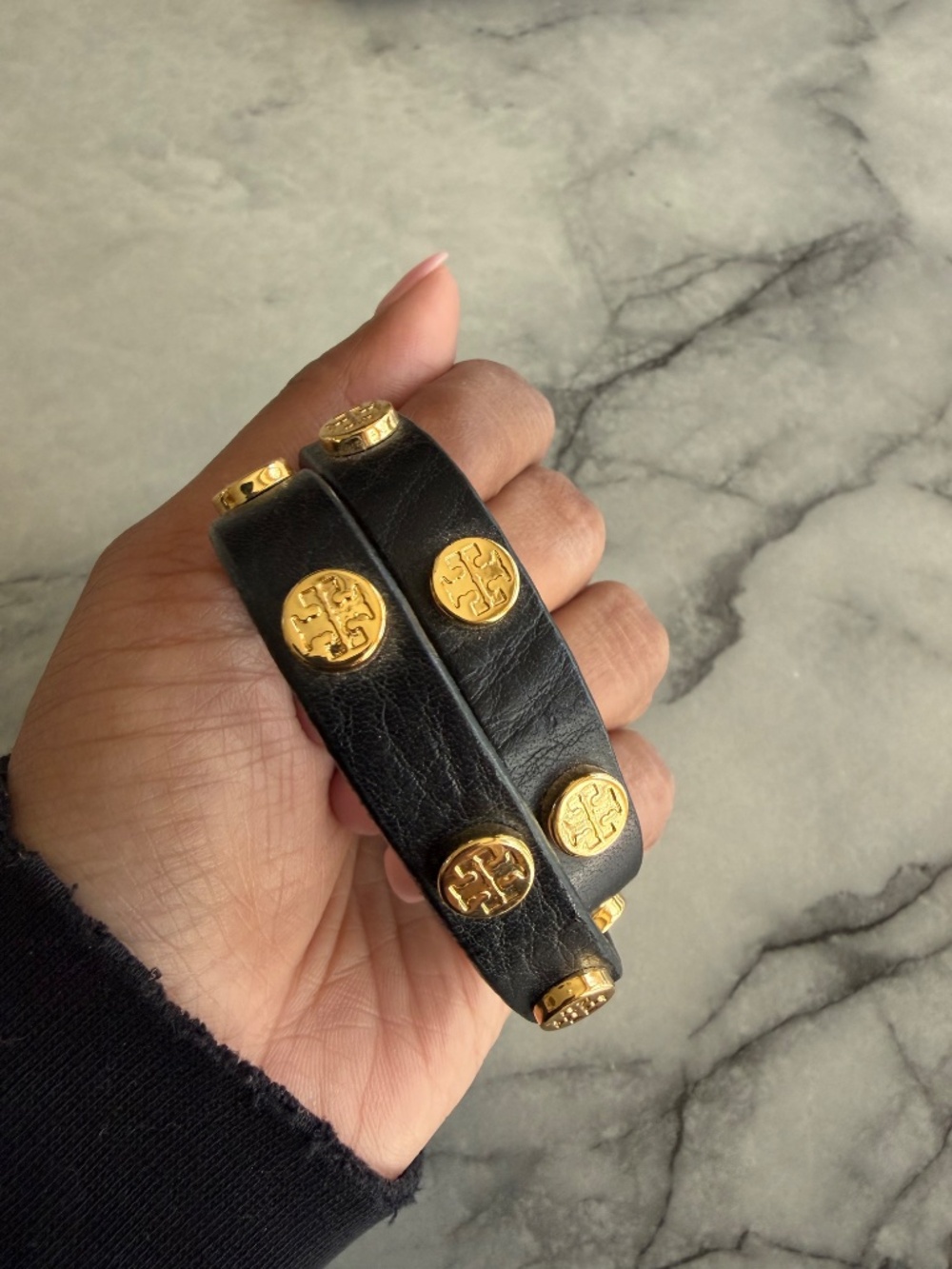 Tory Burch Black double wrap bracelet - Picture 2 of 2